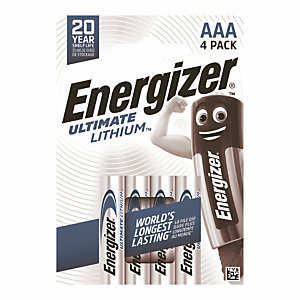 Lithiumbatterijen Energizer Ultimate LR03 AAA, set van 4