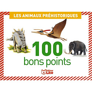 LITO DIFFUSION Boîte de 100 bons points animaux préhistorique