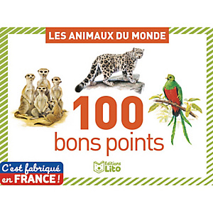 LITO DIFFUSION Boîte 20 bons point par 5 exemplaires: au recto un animal, au verso une information. LITO DIFFUSION Boîte 20 bons point par 5 exemplaires: au recto un animal, au verso une information.
