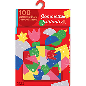 LITO DIFFUSION Boîte de 80 gommettes brillantes sur papier holographique, 10 formes. A partir de 3 ans LITO DIFFUSION Boîte de 80 gommettes brillantes sur papier holographique, 10 formes. A partir de 3 ans