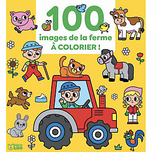 LITO DIFFUSION Livre de 64 pages de coloriage sur le thème de la ferme. A partir de 3 ans