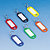 Llaveros de plástico, colores surtidos, bolsa de 100 - 2