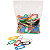 Llaveros de plástico, colores surtidos, bolsa de 100 - 4