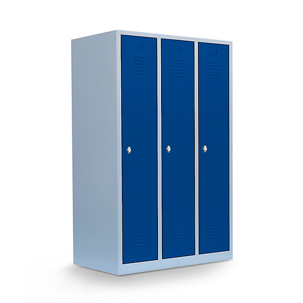 Lockerkast 1-deurs met scheidingswand donkerblauw 50 x 118,5 x 180 cm - 1