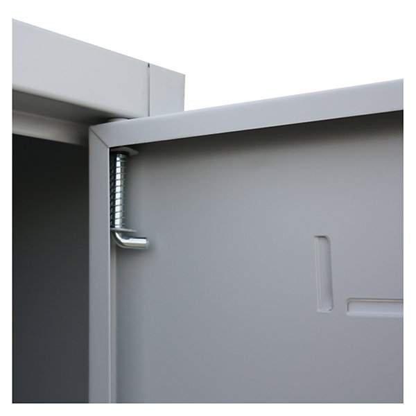 Lockerkast 2-deurs zonder scheidingswand lichtgrijs 6 deuren 50 x 88,5 x 180 cm - 4