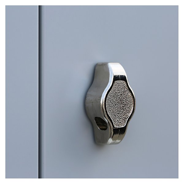 Lockerkast 2-deurs zonder scheidingswand lichtgrijs 6 deuren 50 x 88,5 x 180 cm - 5