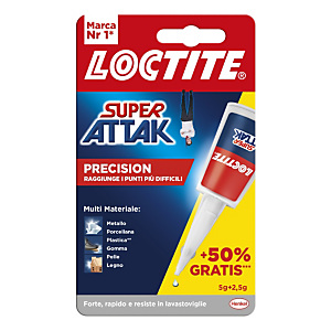 Loctite Offerta Risparmio Colla Super Attak , 5 g + 50% gratis Loctite Offerta Risparmio Colla Super Attak , 5 g + 50% gratis