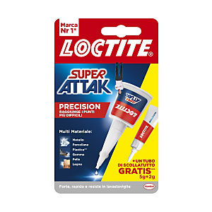 Loctite Super Attak 5g + 2g di Scollatutto in omaggio Loctite Super Attak 5g + 2g di Scollatutto in omaggio