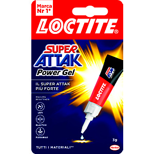 Loctite Super Attak Power Flex - Tubetto da 3 gr. Loctite Super Attak Power Flex - Tubetto da 3 gr.
