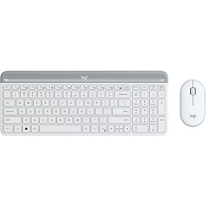 Logitech 920-009203, Taille réelle (100 %), Sans fil, RF sans fil, QWERTY, Blanc, Souris incluse Logitech 920-009203, Taille réelle (100 %), Sans fil, RF sans fil, QWERTY, Blanc, Souris incluse