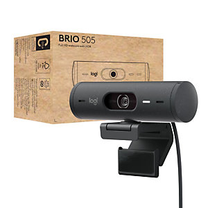 Logitech Brio 505, 4 MP, 1920 x 1080 pixels, Full HD, 60 ips, 1280x720@60fps, 1920x1080@30fps, 720p, 1080p 960-001459