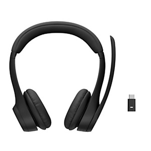 Logitech Casque sans fil Duo ZONE 305 MS avec récepteur USB-C/A + Bluetooth - Anti-bruit - Certifié Teams, Zoom, Google Meet, Voice - Noir Logitech Casque sans fil Duo ZONE 305 MS avec récepteur USB-C/A + Bluetooth - Anti-bruit - Certifié Teams, Zoom, Google Meet, Voice - Noir