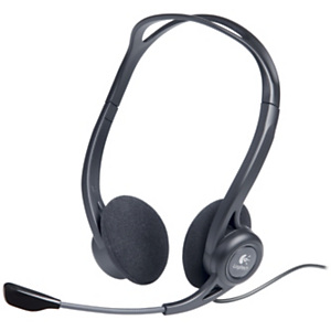 Logitech, Cuffie e auricolari, Headset pc960 stereo usb busines, 981-000100