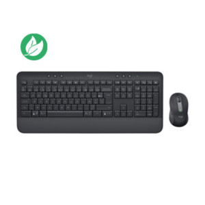 Logitech Ensemble clavier-souris sans fil MK650 - Avec repose poignet intégré -  Bluetooth et récepteur USB Logi Bolt - Noir Logitech Ensemble clavier-souris sans fil MK650 - Avec repose poignet intégré -  Bluetooth et récepteur USB Logi Bolt - Noir
