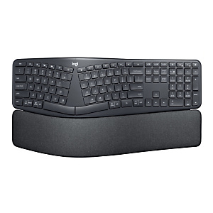 Logitech Ergo K860 for Business, Estándar, RF Wireless + Bluetooth, Switch de tecla semimecánico, Grafito 920-010348 Logitech Ergo K860 for Business, Estándar, RF Wireless + Bluetooth, Switch de tecla semimecánico, Grafito 920-010348