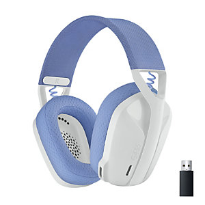 Logitech G G435 LIGHTSPEED Wireless Gaming Headset, Sans fil, 20 - 20000 Hz, Jouer, 165 g, Casque, Blanc 981-001074