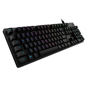 Logitech G G512 CARBON LIGHTSYNC RGB Mechanical Gaming Keyboard with GX Red switches, Completo (100%), USB, Interruptor mecánico, LED RGB, Carbono 920-009370 Logitech G G512 CARBON LIGHTSYNC RGB Mechanical Gaming Keyboard with GX Red switches, Completo (100%), USB, Interruptor mecánico, LED RGB, Carbono 920-009370