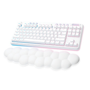 Logitech G G715, Sans clé (80 - 87%), RF sans fil + Bluetooth, Clavier mécanique, AZERTY, LED RGB, Blanc 920-010687 Logitech G G715, Sans clé (80 - 87%), RF sans fil + Bluetooth, Clavier mécanique, AZERTY, LED RGB, Blanc 920-010687