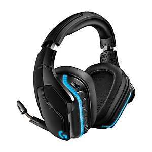 Logitech G G935 Wireless 7.1 Surround Sound LIGHTSYNC Gaming Headset, Inalámbrico, Juego, 20 - 20000 Hz, 379 g, Auriculares, Negro, Azul 981-000744