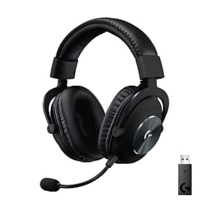 Logitech G Pro X Lightspeed wireless gaming, Casque, Arceau, Jouer, Noir, Binaural, Rotatif 981-000907 Logitech G Pro X Lightspeed wireless gaming, Casque, Arceau, Jouer, Noir, Binaural, Rotatif 981-000907