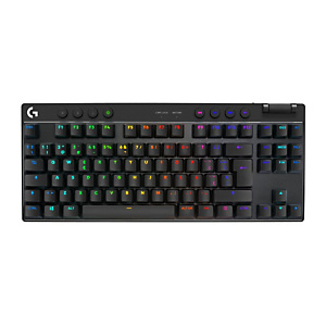 Logitech G PRO X TKL, Tenkeyless (sin zona numérica) (80 - 87%), USB + RF Wireless + Bluetooth, Interruptor mecánico, QWERTY, LED RGB, Negro 920-012129 Logitech G PRO X TKL, Tenkeyless (sin zona numérica) (80 - 87%), USB + RF Wireless + Bluetooth, Interruptor mecánico, QWERTY, LED RGB, Negro 920-012129