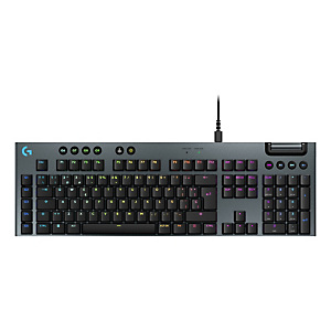 Logitech G Teclado mecánico para gaming con cable de perfil bajo G915 X, teclas de PBT de doble moldeado, teclas totalmente programables, iluminación RGB, acabado en aluminio, interruptores táctiles marrones GL, PC/Mac, Layout ES, Alámbrico, USB, Interrup Logitech G Teclado mecánico para gaming con cable de perfil bajo G915 X, teclas de PBT de doble moldeado, teclas totalmente programables, iluminación RGB, acabado en aluminio, interruptores táctiles marrones GL, PC/Mac, Layout ES, Alámbrico, USB, Interrup