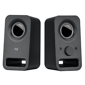 Logitech Haut-parleurs stéréo Z150 Son stéréo clair, 2.0 canaux, Avec fil, 3 W, Noir 980-000814 Logitech Haut-parleurs stéréo Z150 Son stéréo clair, 2.0 canaux, Avec fil, 3 W, Noir 980-000814
