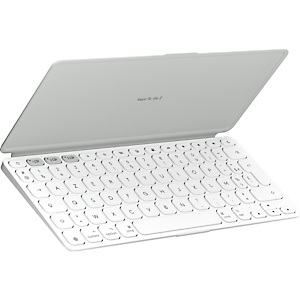 Logitech Keys-To-Go 2, Mini, Sans fil, Bluetooth, Commutateur de touche « ciseaux », AZERTY, Blanc 920-013007 Logitech Keys-To-Go 2, Mini, Sans fil, Bluetooth, Commutateur de touche « ciseaux », AZERTY, Blanc 920-013007