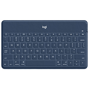 Logitech Keys-To-Go, Español, 1,7 cm, 1,2 mm, Apple, iPad, iPhone, Apple TV, Azul 920-010044