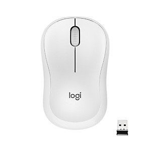 Logitech M220 Silent, Ambidextro, Óptico, RF inalámbrico, 1000 DPI, Blanco 910-006128 Logitech M220 Silent, Ambidextro, Óptico, RF inalámbrico, 1000 DPI, Blanco 910-006128