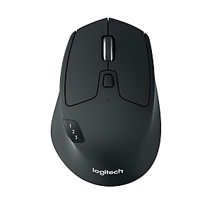 Logitech M720, Droitier, Optique, RF Sans fil + Bluetooth, 1000 DPI, Noir, Blanc 910-004791