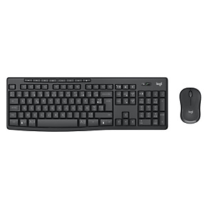 Logitech MK370 Combo for Business, Sans fil, RF sans fil + Bluetooth, Clavier à membrane, AZERTY, Graphite, Souris incluse 920-012066 Logitech MK370 Combo for Business, Sans fil, RF sans fil + Bluetooth, Clavier à membrane, AZERTY, Graphite, Souris incluse 920-012066