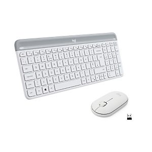 Logitech MK470, Completo (100%), Inalámbrico, RF inalámbrico, QWERTY, Blanco, Ratón incluido 920-009197 Logitech MK470, Completo (100%), Inalámbrico, RF inalámbrico, QWERTY, Blanco, Ratón incluido 920-009197