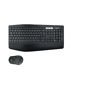 Logitech MK850, Standard, Sans fil, RF sans fil, AZERTY, Noir, Souris incluse 920-008222 Logitech MK850, Standard, Sans fil, RF sans fil, AZERTY, Noir, Souris incluse 920-008222
