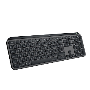 Logitech MX Keys S, Completo (100%), RF Wireless + Bluetooth, Switch de tecla de tijera, LED, Grafito 920-011577 Logitech MX Keys S, Completo (100%), RF Wireless + Bluetooth, Switch de tecla de tijera, LED, Grafito 920-011577
