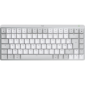 Logitech MX Mini Mechanical for Mac, Sans clé (80 - 87%), Bluetooth, Clavier mécanique, AZERTY, LED, Gris, Blanc 920-010795 Logitech MX Mini Mechanical for Mac, Sans clé (80 - 87%), Bluetooth, Clavier mécanique, AZERTY, LED, Gris, Blanc 920-010795