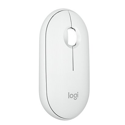 Logitech Pebble 2 M350s, Ambidextro, Óptico, RF Wireless + Bluetooth, 4000 DPI, Blanco 910-007013 - 1