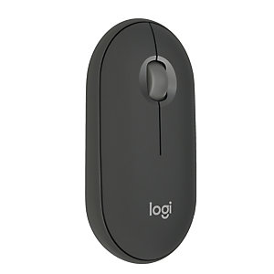 Logitech Pebble 2 M350s, Ambidextro, Óptico, RF Wireless + Bluetooth, 4000 DPI, Grafito 910-007015