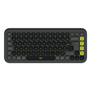 Logitech POP ICON KEYS, Mini, Sans fil, Bluetooth, Commutateur de touche « ciseaux », AZERTY, Graphite, Vert 920-013062 Logitech POP ICON KEYS, Mini, Sans fil, Bluetooth, Commutateur de touche « ciseaux », AZERTY, Graphite, Vert 920-013062