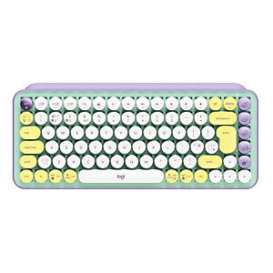 Logitech POP Keys Wireless Mechanical Keyboard With Emoji Keys, Mini, Bluetooth, Interruptor mecánico, QWERTY, Color menta 920-010736
