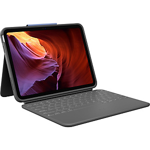 Logitech Rugged Folio, QWERTZ, Alemán, 1,8 cm, 1,2 mm, Apple, iPad (10th gen) Model: A2696, A2757, A2777 920-011200 Logitech Rugged Folio, QWERTZ, Alemán, 1,8 cm, 1,2 mm, Apple, iPad (10th gen) Model: A2696, A2757, A2777 920-011200