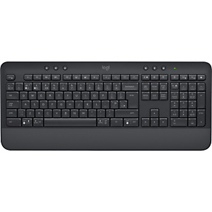 Logitech Signature K650, Taille réelle (100 %), Bluetooth, Clavier à membrane, QWERTY, Graphite 920-010918 Logitech Signature K650, Taille réelle (100 %), Bluetooth, Clavier à membrane, QWERTY, Graphite 920-010918