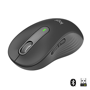 Logitech Signature M650, mano derecha, Óptico, RF inalámbrica + Bluetooth, 2000 DPI, Grafito 910-006236 Logitech Signature M650, mano derecha, Óptico, RF inalámbrica + Bluetooth, 2000 DPI, Grafito 910-006236
