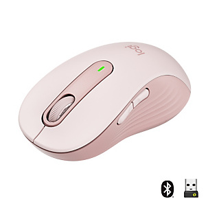 Logitech Signature M650, mano derecha, Óptico, RF Wireless + Bluetooth, 2000 DPI, Rosa 910-006237 Logitech Signature M650, mano derecha, Óptico, RF Wireless + Bluetooth, 2000 DPI, Rosa 910-006237