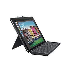 Logitech Slim Combo, Francés, Estándar, Apple, iPad Pro, Negro, Tela, De plástico, Poliuretano 920-008443 Logitech Slim Combo, Francés, Estándar, Apple, iPad Pro, Negro, Tela, De plástico, Poliuretano 920-008443