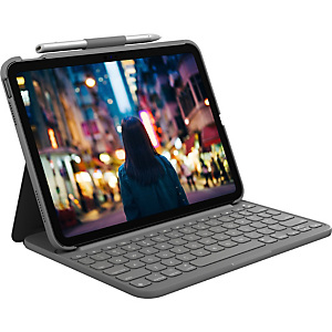 Logitech Slim Folio, AZERTY, Francés, 1,8 cm, 1 mm, Apple, iPad (10th gen) Model: A2696, A2757, A2777 920-011425 Logitech Slim Folio, AZERTY, Francés, 1,8 cm, 1 mm, Apple, iPad (10th gen) Model: A2696, A2757, A2777 920-011425