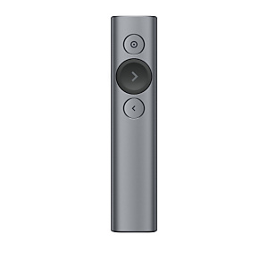 Logitech Spotlight, Bluetooth/RF, 2.4 GHz, 30 m, Polímero de litio, USB, Gris 910-005166 Logitech Spotlight, Bluetooth/RF, 2.4 GHz, 30 m, Polímero de litio, USB, Gris 910-005166