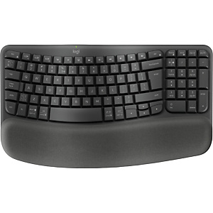Logitech Wave Keys, Completo (100%), RF Wireless + Bluetooth, Interruptor de membrana, QWERTY, Grafito 920-012304 Logitech Wave Keys, Completo (100%), RF Wireless + Bluetooth, Interruptor de membrana, QWERTY, Grafito 920-012304