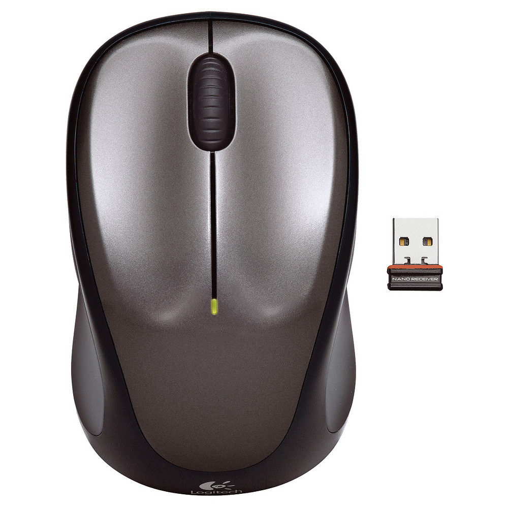 Logitech Wireless Mouse M235 - Souris - Optique - 3 boutons - Sans fil - USB - Noir