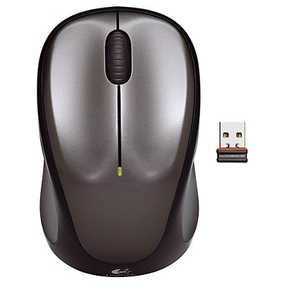 Logitech Wireless Mouse M235 - Souris - Optique - 3 boutons - Sans fil - USB - Noir - 1